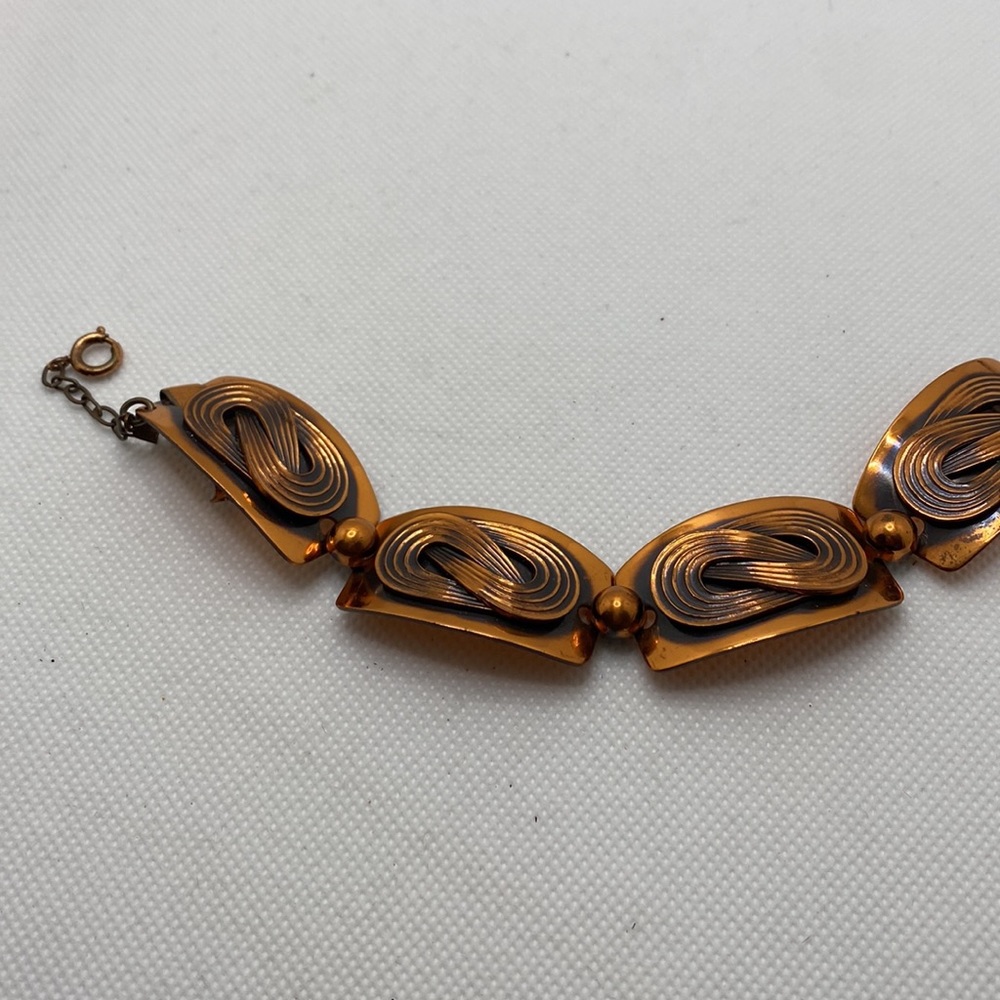 Vintage Mid-Century Modern Genuine Copper Bracelet - Picture 3 of 5
